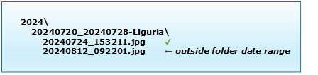 DedupTool date range folder 