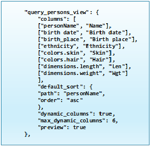 Base Columns in Settings